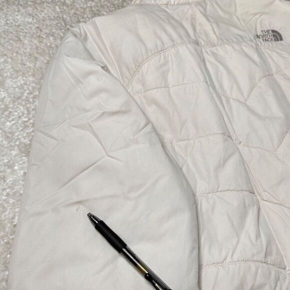 The North Face Primaloft Insulated Full Zip Jacket Off White Ivory - Picture 6 of 13